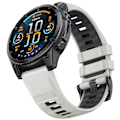 Miniatyrbild 3 av 6: Silikonarmband med snabbkoppling för Garmin Fenix 8 Grå
