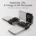 Miniatyrbillede 8 af 11: 3-i-1 clip-on telefonmikroskoplinse med LED-lys