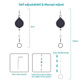 Miniatyrbild 5 av 11: VR Headset Kabelhantering Infällbart Trissesystem (6-pack)