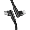 Miniatyrbild 1 av 3: Vinklad Datakabel - USB-C till USB-C 2 m