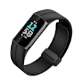 Miniatyrbillede 3 af 3: Silikone urrem med magnetisk lukning til Fitbit Charge 5/6 Sort
