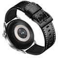 Miniatyrbillede 1 af 3: Rem i ægte læder til Samsung Galaxy Watch 4 Sort 24 mm