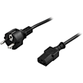 Miniatyrbild 1 av 3: Device cable PC & wall socket straight CEE 7/7 & IEC C13 3m