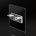 Miniatyrbild 5 av 5: INF Självhäftande hyllbärare - Fästen för hyllplan 4-pack Transparent