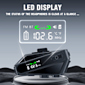 Miniatyrbild 7 av 9: Bluetooth-headset för motorcykelhjälm - Svart C6 Soft Mic
