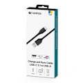 Miniatyrbild 2 av 2: USB-A till USB-C Kabel 2m Svart