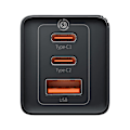 Miniatyrbild 4 av 9: Väggladdare Baseus GaN5 Pro 2xUSB-C + USB, 65W (svart)