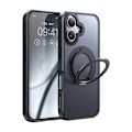 Pikkukuva 2 / 3: McDodo PC-4931 MagSafe kotelo iPhone 16 Plus -puhelimelle jalustalla (musta)