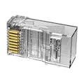 Pikkukuva 3 / 5: Pistoke RJ45 CAT6 UTP Liitin Tuuletus IDDR0-100 Läpinäkyvä 100 kpl.
