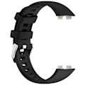 Pikkukuva 4 / 9: Pehmeä nestemäinen silikonihihna Huawei Band 9 & Band 8:lle Musta