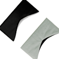 Pikkukuva 2 / 5: Kaksipuolinen Blackout Eye Mask nukkumiseen Musta + harmaa