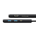 Pikkukuva 5 / 11: Hub Baseus OS Lite 6-portti (C-tyyppi HDMI+USB3.0*2+PD+SD/TF) (musta