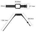 Miniatyrbillede 4 af 4: Ur armbånd Xiaomi Mi Watch Lite/Redmi Watch 2/Xiaomi Mi Watch Lite 2/Xiaomi Redmi Watch 2 Lite/Redmi Horloge 2/Xiaomi Po Sort