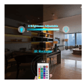 Miniatyrbild 6 av 6: LED-ljuslist 7 färger med Bluetooth appkontroll Svart 4 m