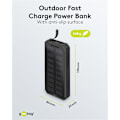 Miniatyrbild 6 av 11: Utomhus solar powerbank 20.000 mAh med Power Delivery