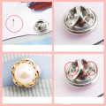 Miniatyrbillede 2 af 4: Brocheknapper 20 stk model 1 Hvid
