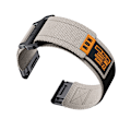 Miniatyrbillede 2 af 3: Garmin Fenix 8 Nylon Vævet Rem Grå Orange 26 mm