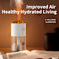 Pikkukuva 4 / 11: Volcano Humidifier HS02: Simuloi liekkiä 7-värisellä valolla Valkoinen