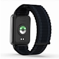 Miniatyrbild 1 av 3: Nylon flätat klockarmband för Xiaomi Mi Band 9/8 Pro Svart