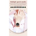 Miniatyrbillede 3 af 7: Smart ur med puls, søvnmonitor, skridttæller Lyserød