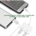 Pikkukuva 4 / 5: INF USB-C 2-in-1 -sovitin kuulokkeille ja laturilla