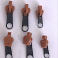 Miniatyrbild 3 av 3: Reparationssats för blixtlås, 6-pack, universell blixtlåsfixare kaffe
