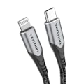 Pikkukuva 4 / 6: USB-C 2.0 - Lightning Cable Vention TACHH 2m MFi harmaa