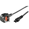 Miniatyrbild 1 av 4: Earthed device cable BS 1363>IEC 60320 C5 max250 /2.5A 3m