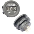Miniatyrbillede 4 af 4: Køretøjsmonteret kort voltmeter Sort+græsfarve