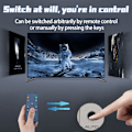 Miniatyrbild 6 av 11: HDMI switch 5 in 1 out, 4K@60Hz med ARC audio extractor HDMI 2.0 HDR och fjärrkontroll Svart