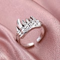 Miniatyrbild 4 av 4: Retro Punk Tusk Ring Silver