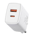 Miniatyrbild 3 av 8: Baseus kompakt snabbladdare, USB, USB-C, 20W (vit)