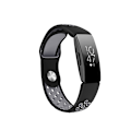 Miniatyrbild 1 av 3: Silikonarmband för Fitbit Inspire/Inspire HR/ACE2 Svart+grå S