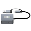 Pikkukuva 1 / 5: 4-porttinen USB 3.2 Gen 2 -keskitin - 10 Gbps:n laajennustelakka