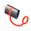 Miniatyrbild 3 av 4: McDodo OT-3810 USB-A till Lightning-adapter (svart)