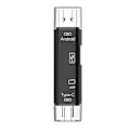 Pikkukuva 1 / 5: 3-in-1-kortinlukija: USB 2.0, Type-C, SD/TF-yhteensopivuus