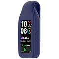 Miniatyrbild 2 av 6: Stålklämma för Huawei Band 10/9/8 - Silikon Blå