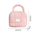 Miniatyrbild 1 av 5: Rosa Puff Square förvaringsväska