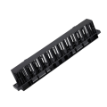 Miniatyrbild 2 av 2: 19" cable management, plastic, rounded corners, 1U