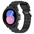 Miniatyrbillede 4 af 5: Silikone armbånd Samsung Galaxy watch5/watch4 (40 mm) Sort
