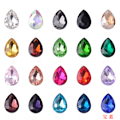 Pikkukuva 4 / 4: Teardrop strassit lasikristallihelmet tee-se-itse askarteluun 100 kpl Violetti S