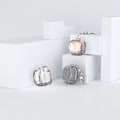 Miniatyrbild 8 av 10: Diamond Pattern Skyddsfodral för Galaxy Buds Live/2/Pro/FE Svart Transparent