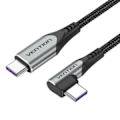 Pikkukuva 1 / 2: USB 2.0 -kulmakaapeli Tuuletus TAKHG C - C 5A 1,5 m (harmaa)