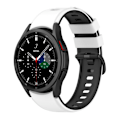 Miniatyrbillede 2 af 5: Hvid Sort Silikonerem til Samsung Watch 4-serien