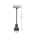 Miniatyrbillede 1 af 3: Bogklemme Lampe: Bærbar LED Læselampe Sort