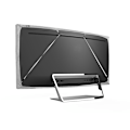 Miniatyrbild 3 av 6: Stretchigt tyg-TV-skydd dammskydd Universal Silver 43 tum