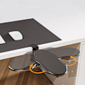 Miniatyrbillede 3 af 6: Computerarmlæn, albueholder til skrivebord Model Foldbar / Roterbar Sort