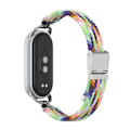 Miniatyrbild 1 av 5: Snyggt flätat spänneband för Xiaomi Mi Band 9/10 Flerfärgad