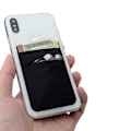 Miniatyrbillede 8 af 8: Selvklæbende kortholder til mobiltelefon Lycra Sort