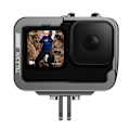 Miniatyrbillede 3 af 9: TELESIN aluminiumsbur til GoPro Hero 12/11/10/9 +vertikal adapter